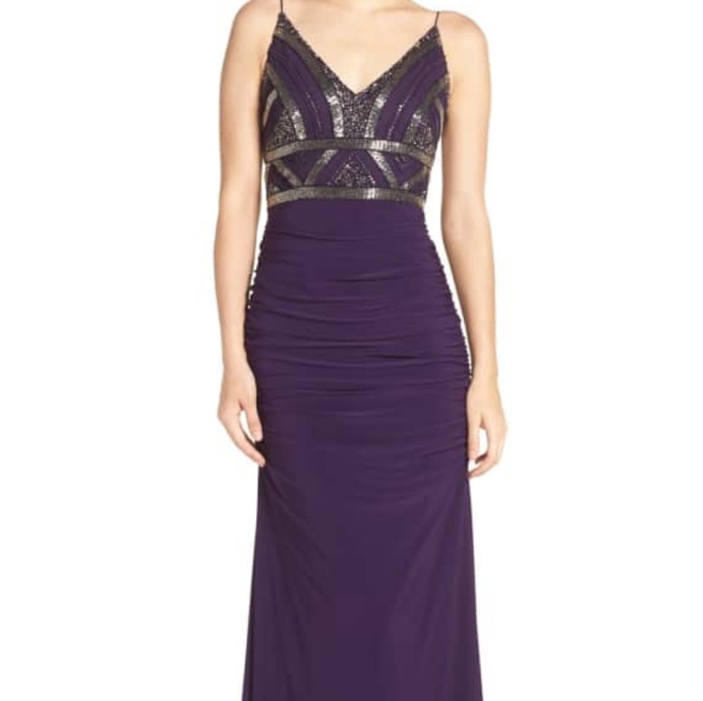 Adrianna Papell Sleeveless Beaded Dress